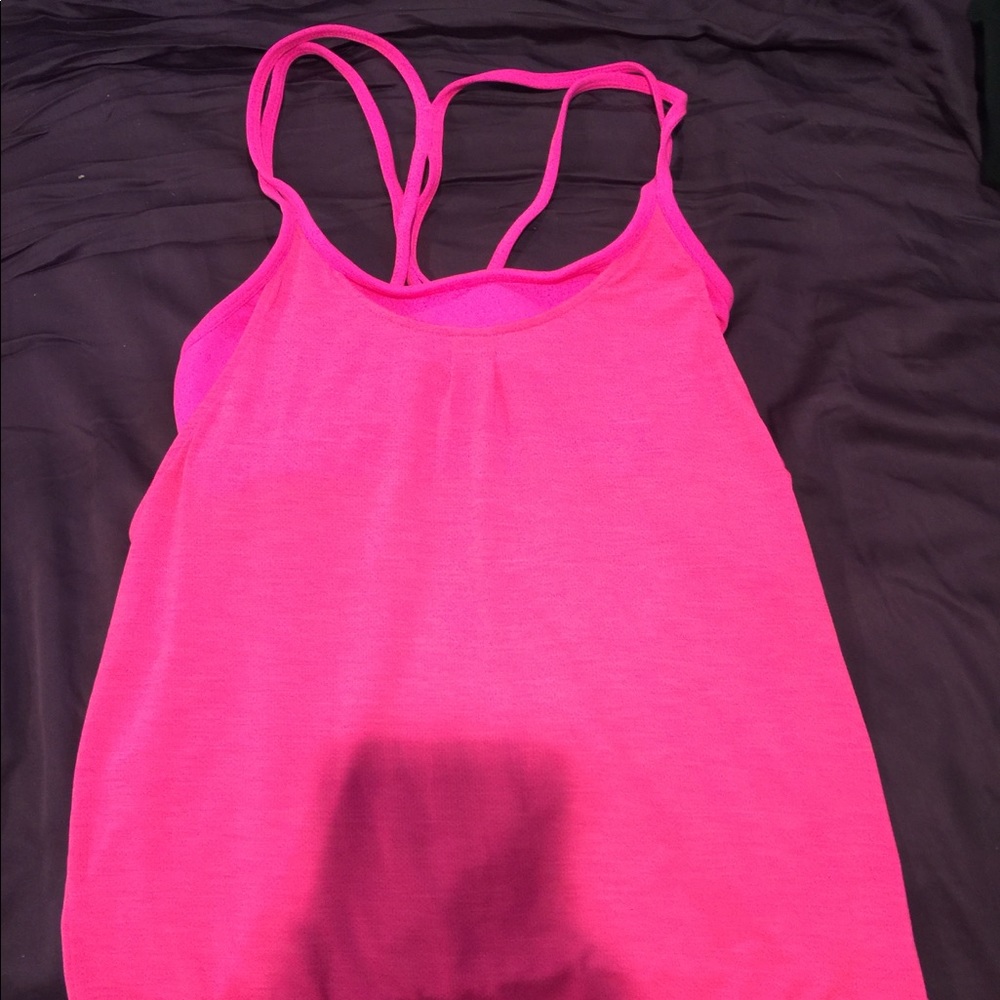 Athleta hot pink workout tank top size medium
